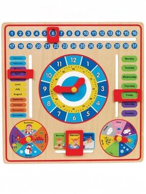 Wooden Kids Learning Clock Board